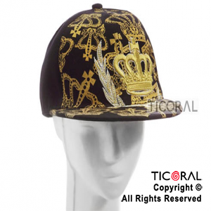 SOMBRERO VISERA ESTAMPADA CORONAS HS4435-1 x 1